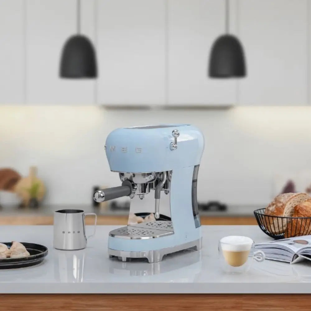 SMEG ECF02BLUK 50's Style Espresso Coffee Machine